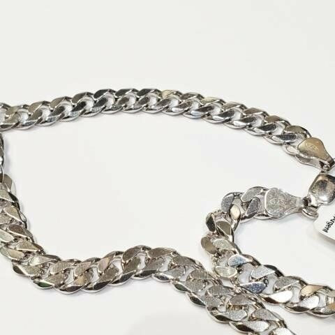 Art4u2enjoy (J) Sterling Silver Cuban Necklace in Jewellery & Watches in Pembroke - Image 2