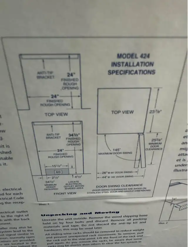 Cellier Sub Zero 424 Wine Cellar in Refrigerators in Laurentides - Image 3