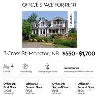 Commercial Offices For Rent - Moncton