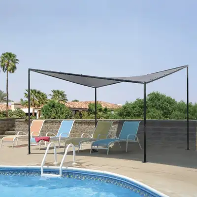 ShelterLogic 12x12 ft. Del Ray Gazebo Tent – Heavy-Duty Shade Ca, View more