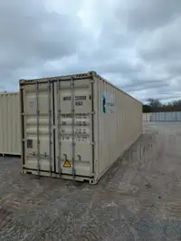 Deux conteneurs High-cube de 40 pieds en deux voyages