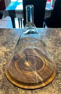 Glass Covered Cheese Board
