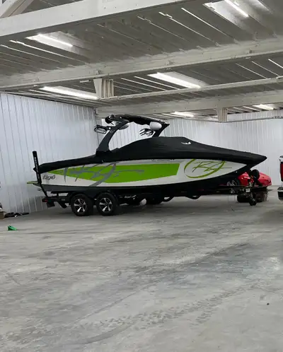 Upgraded ballast system, aftermarket surface system, so you can switch sides with the push of a butt...