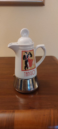 Vintage rare Italian Design 2 cup Ceramic Stovetop Espresso make