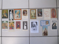 Vintage Virgin Mary "La Madonna Virgine" Prayer Cards 1952-1968