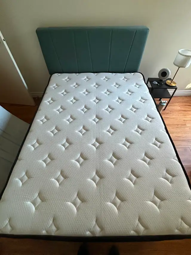 (Full/Double) Bed Frame + Mattress + Topper – Good Condition in Beds & Mattresses in Vancouver - Image 4