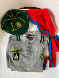 Vintage Boy Scout Cap,  Shirt, Scarf