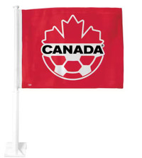 Team Canada Soccer 2-Sided Car Flag 11" by 15"(NEW)