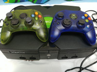 ORIGINAL XBOX XECUTER MOD WITH 2 CONTROLLERS