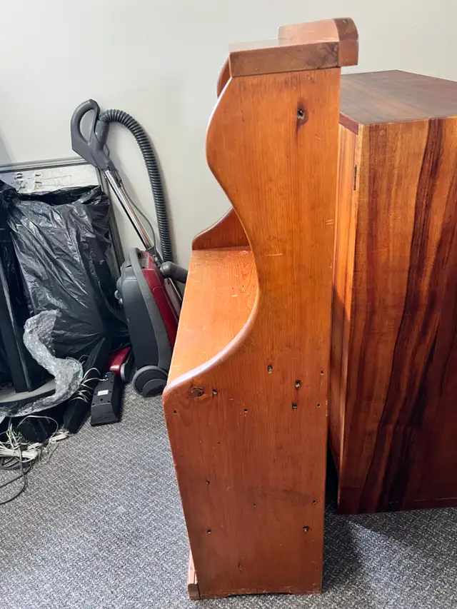 Solid Pine Milk Stand / Rustic Open Shelf – Farmhouse Style in Bookcases & Shelving Units in City of Toronto - Image 3