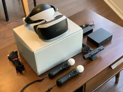 《 Price: $320 》 Sony Playstation PS VR Full Kit 2nd Gen HDR Virtual Reality Headset ⎮ Camera ⎮ 2x Mo...