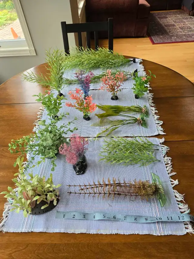 aquarium plastic plants