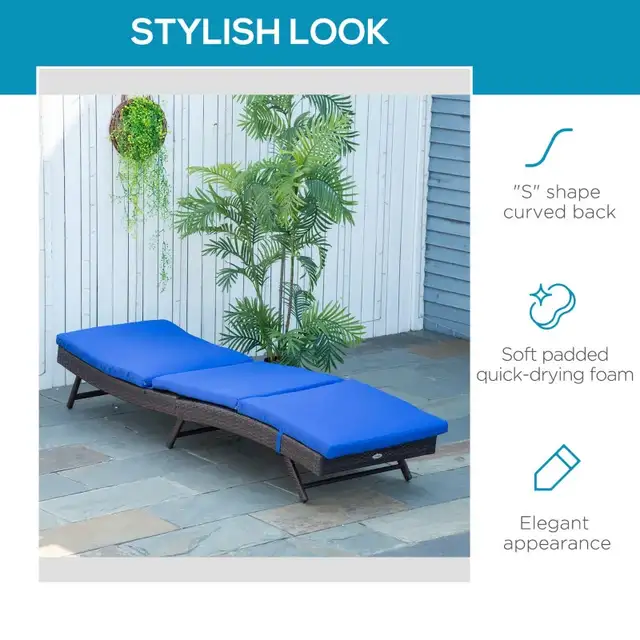 Wicker Patio Lounger, Outdoor S Shape Recliners Lounge Chair w/  in Patio & Garden Furniture in Markham / York Region - Image 4