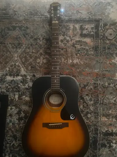 Epiphone AJ220S Solid Spruce Top Jumbo Acoustic Guitar, View more