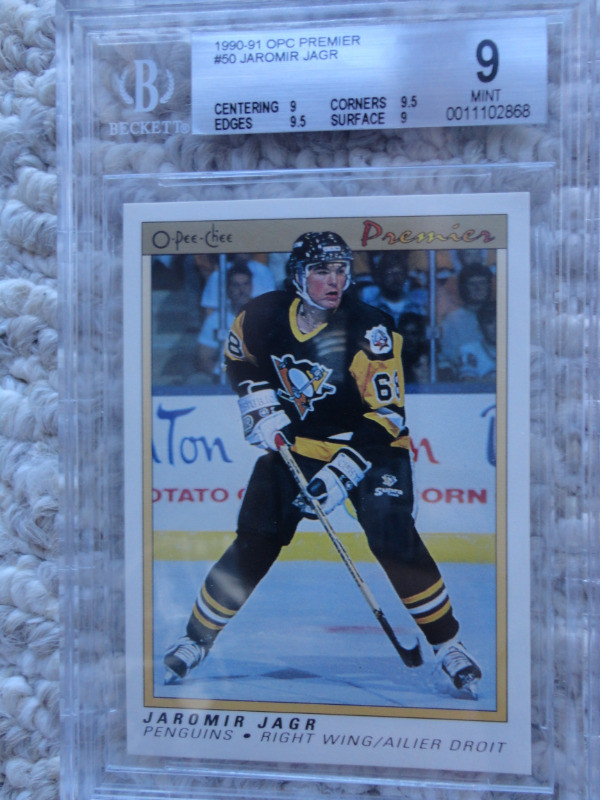 Jaromir Jagr Rookie Hockey Card in Arts & Collectibles in London