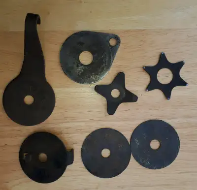 Antique 1940s Harley Davidson motorcycle steering damper parts for Knucklehead. Will ship anywhere y...