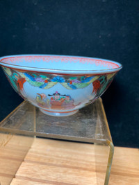 Chinese Antique Hand Painting Porcelain Bowl Qianlong Nian Zhi M