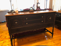 Restored&Refinished Antique Walnut Buffet, Distressed &MUCH MORE