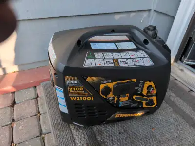Firman Whisper Series Gas-Powered 1700W/2100W Inverter Portable Generator Brand New gas has never be...
