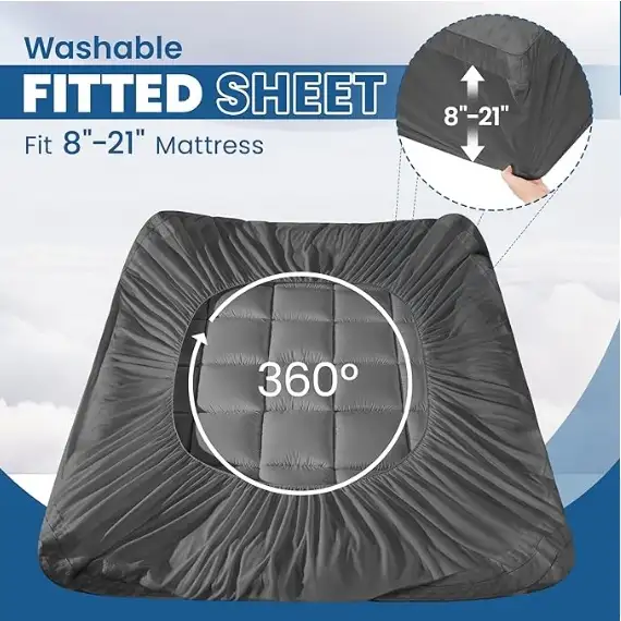 3" Twin XL 2-in-1 Mattress Topper in Beds & Mattresses in Oshawa / Durham Region - Image 8