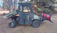 Polaris Ranger XP side by side with Hydrolic blade