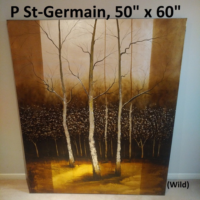 Forest - P St-Germain, Painting, Streched Canvas, 50 x 60 In. in Arts & Collectibles in Markham / York Region