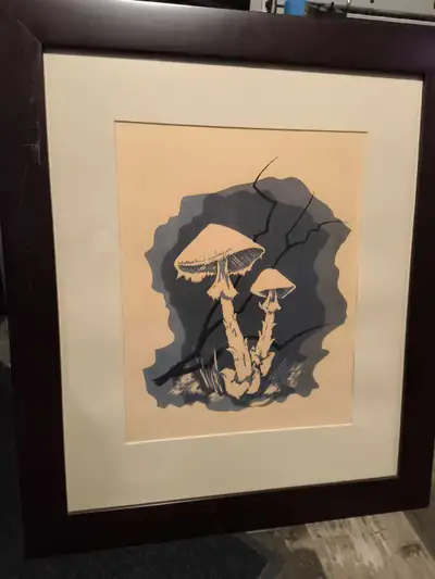 Vintage Framed Mushroom Screen Prints, View more