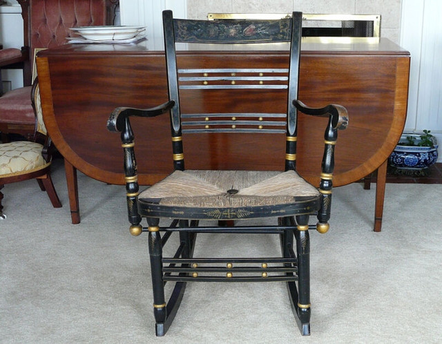 Antique Sheraton “Fancy Chair” & Victorian Petite Settee in Home Décor & Accents in Kingston - Image 4