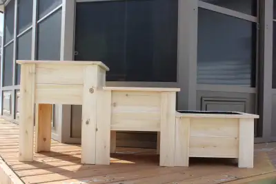 3 TIER PLANTER HANDCRAFTED WITH EASTERN WHITE CEDAR, View more