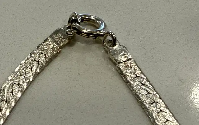 925 Silver Necklace. Made in Italy. 16” stamped. 6.4 gram in Jewellery & Watches in Ottawa - Image 6