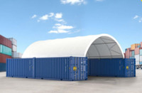 Industrial 40' x 40' Container Shelter