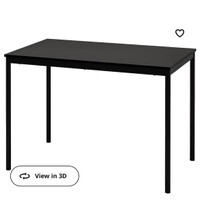 Table noire Ikea NEUVE