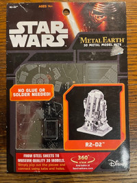 Mint Condition Star Wars R2D2 Metal Earth Model