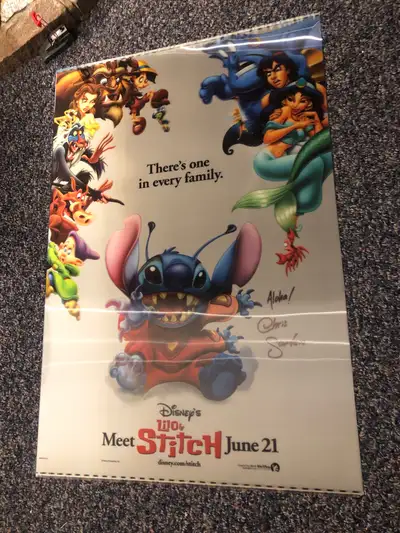 lilo and stitch lenticular movie poster, View more