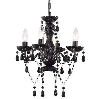 Black Chandelier Small Crystal Lighting Mini Acrylic , View more