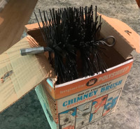 Chimney Brush, 7 inch, Polypropylene, New in box,