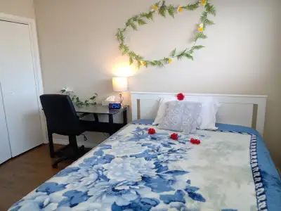 A PRIVATE ROOM FOR RENT IN EDMONTON • Rent: $800 per month for a year lease, all included utilities...