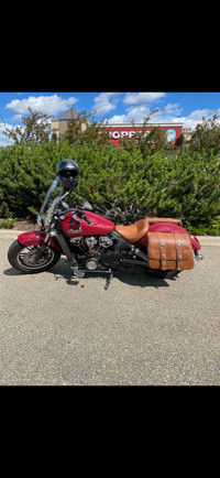 2016 Indian Scout Classic Red and Tan