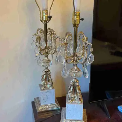 Vintage Crystal Table Lamps, View more
