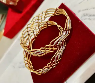 24k gold filled bangles , View more