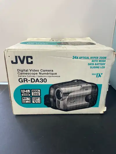 AS-IS JVC DIGITAL VIDEO CAMERA GR-DA30U W/BOX, View more