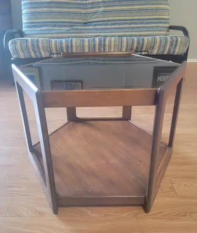 Hexagon shape wooden table, View more