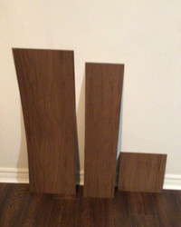 SOLID STEEL WOOD LOOKING KICK PLATES-EXCELLENT CONDITION!