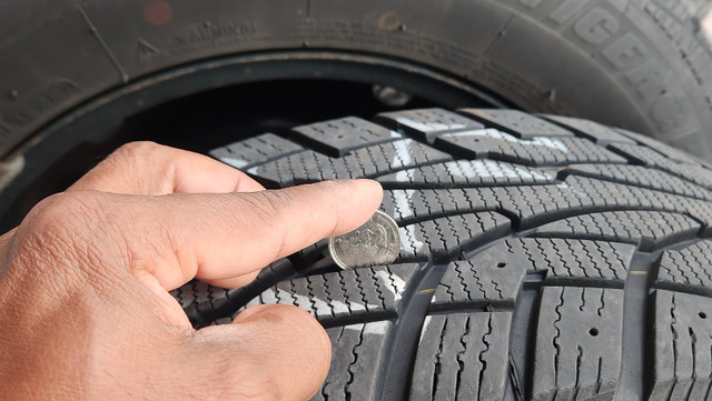 4 Winter Tires with Rims for Sale 195/65 R15 91T in Tires & Rims in Oshawa / Durham Region - Image 3