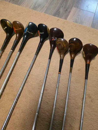 POWER BILT GOLF CLUBS. WOODS. VINTAGE GOLF CLUBS. DRIVERS., View more