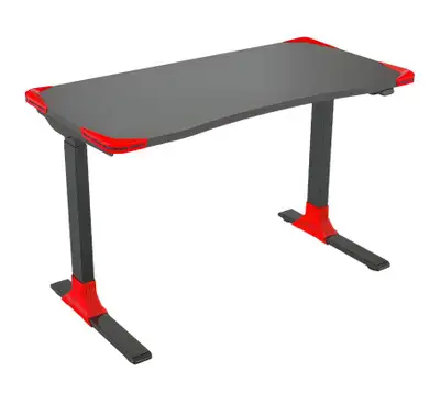 TygerClaw Adjustable Electric Sit-Stand Gaming Desk – Excellent, View more