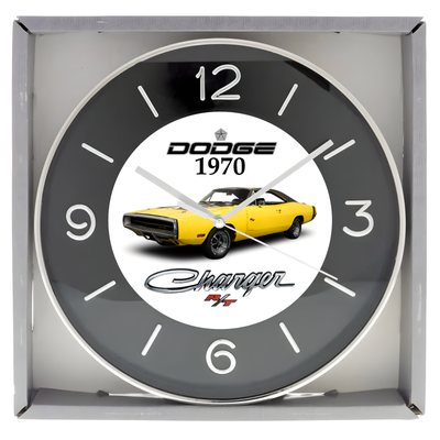 Brand new boxed wall clock approximately 10 inches in diameter featuring Custom designed artwork. Cl...