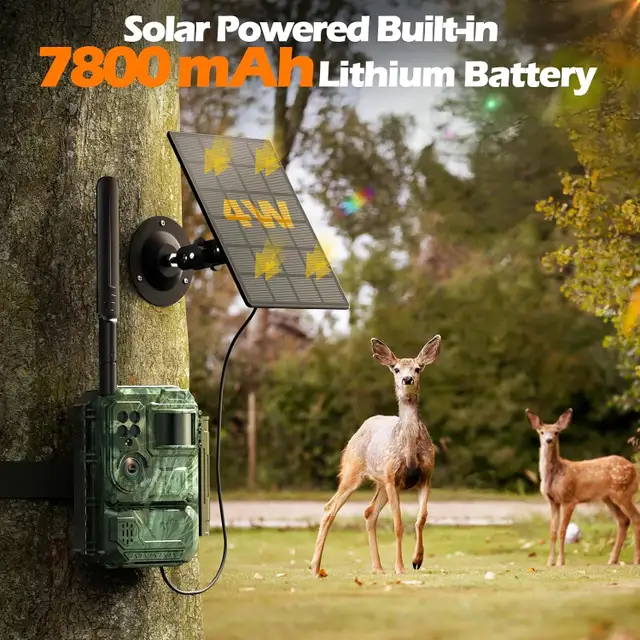 NEW Solar Cellular Trail Camera, Color Night Vision, Live Feed63234937157123123