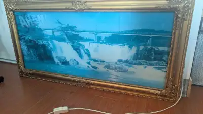 Lighted Waterfall Wall Hanging Picture w sound, View more