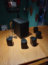 speakers and subwoofer